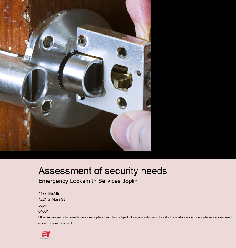 Assessment of security needs