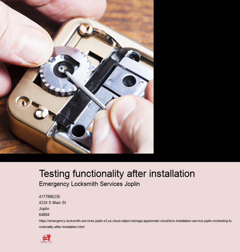 Testing functionality after installation